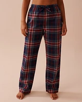 Blue Plaid Flannel PJ Set