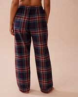 Blue Plaid Flannel PJ Set