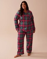 Red & Green Plaid Flannel PJ Set