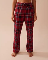 Ensemble pyjama en flanelle à carreaux rouges