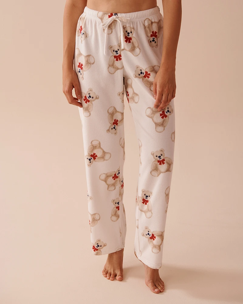 Ensemble pyjama en micropolaire imprimé ourson