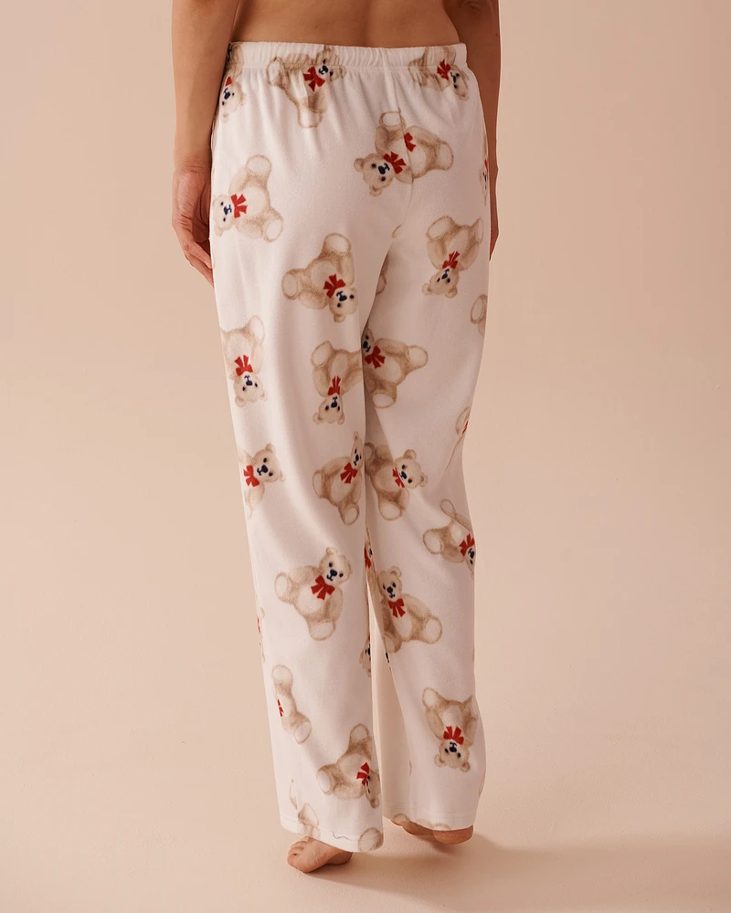 Ensemble pyjama en micropolaire imprimé ourson