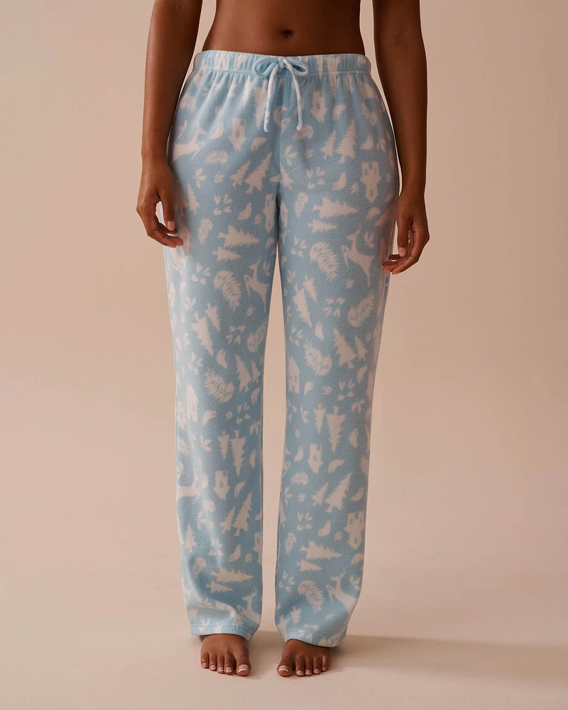 Winter Print Micropolar PJ Set