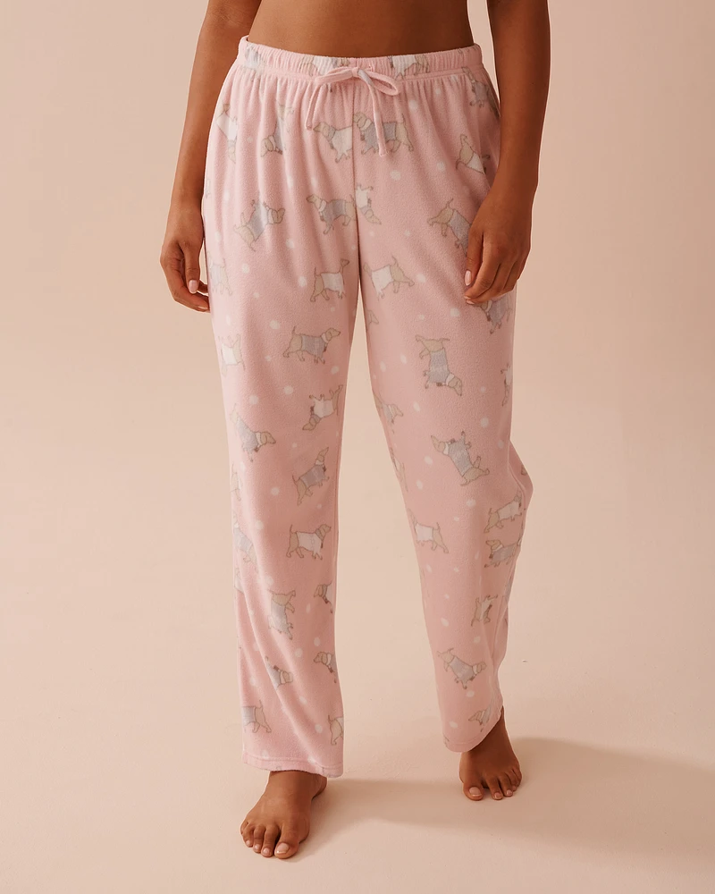 Dachshund Print Micropolar PJ Set