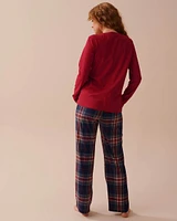 Plaid Cotton PJ Set