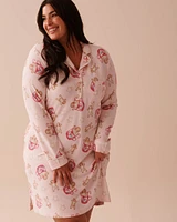 Gingerbread Print Recycled Fibers Sleepshirt