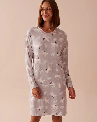 Polar Bear Print Recycled Fibers Sleepshirt