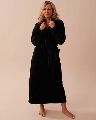 Long Faux Fur and Soft Plush Robe