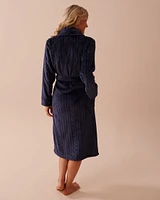 Recycled Fibers Cable Knit Robe