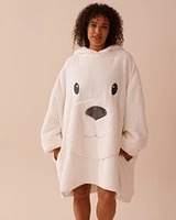 Polar Bear Soft Plush Oversized Hoodie