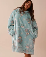 Penguin Soft Plush Oversized Hoodie