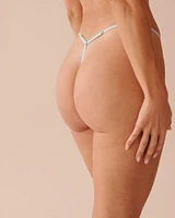 Culotte string ajustable en microfibre étincelante