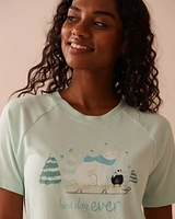 Polar Bear Print Recycled Fibers T-shirt