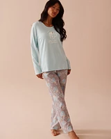 Ensemble pyjama en coton imprimé tasses