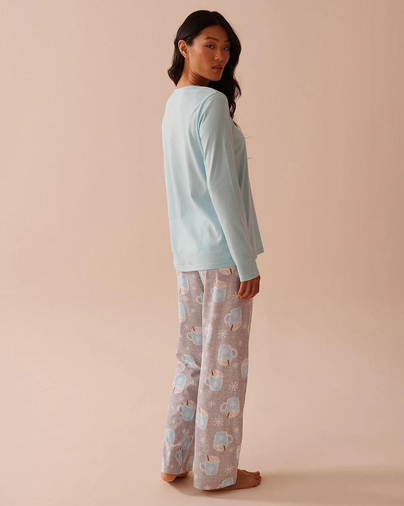 Ensemble pyjama en coton imprimé tasses
