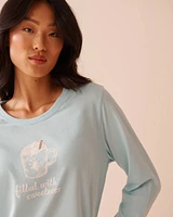 Ensemble pyjama en coton imprimé tasses