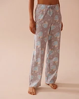 Ensemble pyjama en coton imprimé tasses