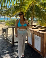 BLUE ATOLL Plunge Bikini Top