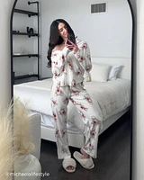 Ensemble pyjama en micropolaire imprimé ourson