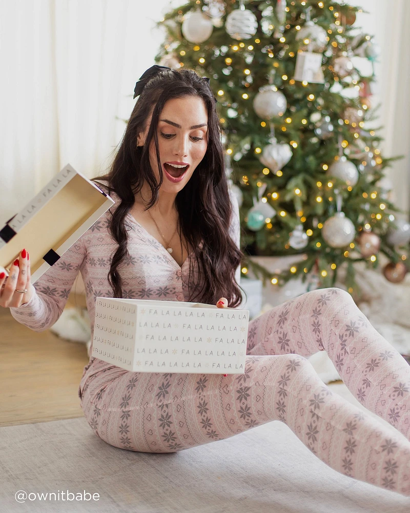 Fair Isle Print Super Soft Jumpsuit