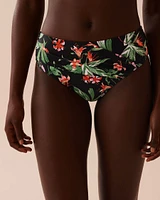 TROPICAL RETREAT Mid Waist Bikini Bottom