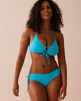 BLUE ATOLL Cross-Tie Brazilian Bikini Bottom