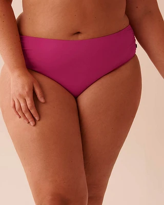 HOT PINK Mid Waist Bikini Bottom