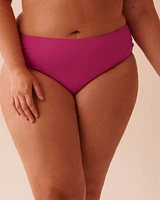 Bas de bikini taille mi-haute HOT PINK