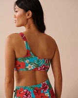 HAWAII Cut-out One Shoulder One-piece Swimsuit