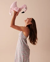 Peluche flamant rose