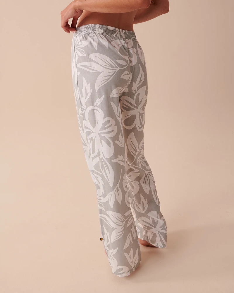 Floral Wide Leg Pants