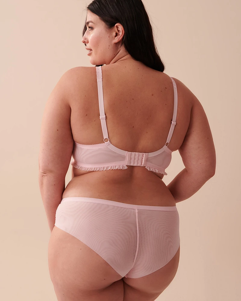 Soutien-gorge doublure légère en résille brodée