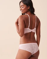Soutien-gorge doublure légère en résille brodée