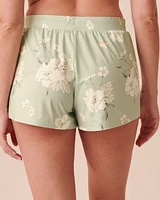 Recycled Fibers Floral Pajama Shorts