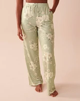 Pantalon de pyjama à fleurs en fibres recyclées
