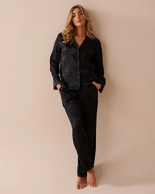Ensemble pyjama en satin jacquard