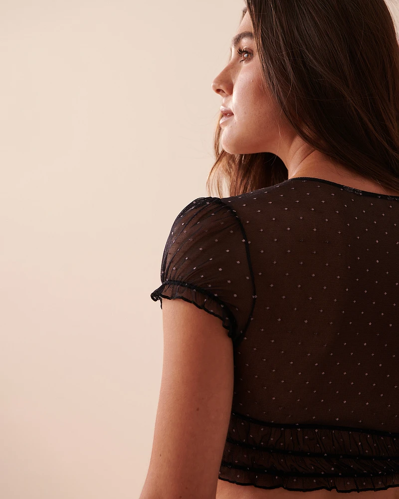 Swiss Dot Mesh 2-piece Set