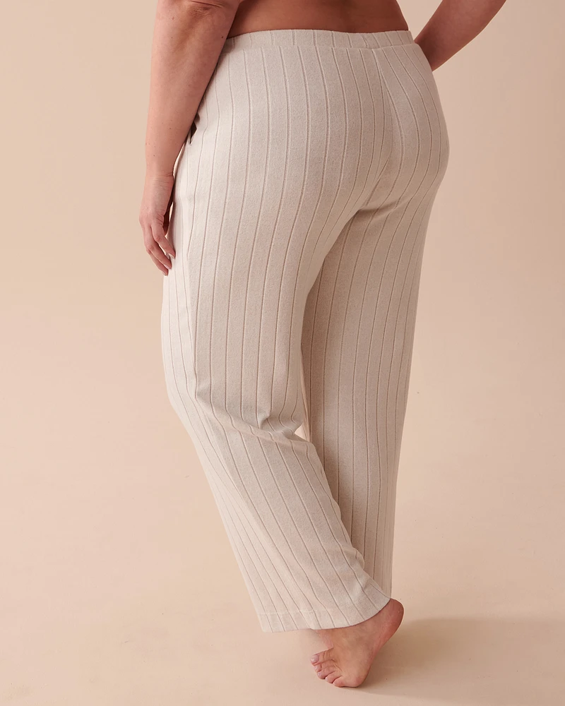 Pantalon jambe large côtel