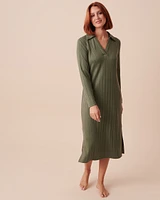 Ribbed Long Sleeve Dress