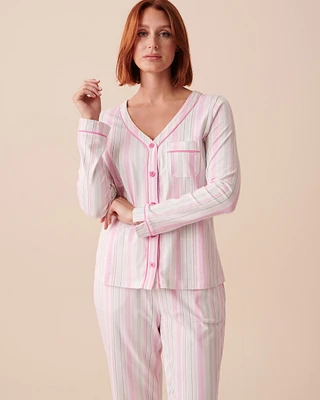 Striped Cotton Button-down Shirt
