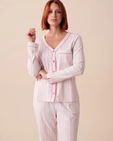 Striped Cotton Button-down Shirt