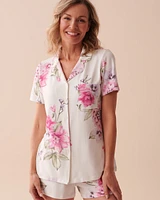 Floral Super Soft Button-down Shirt