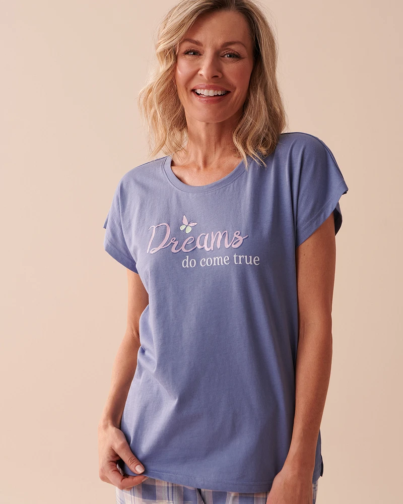 T-shirt col rond en coton
