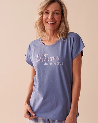 T-shirt col rond en coton