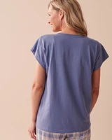 T-shirt col rond en coton