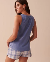 Camisole à col dégagé en coton