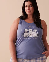 Camisole à col dégagé en coton