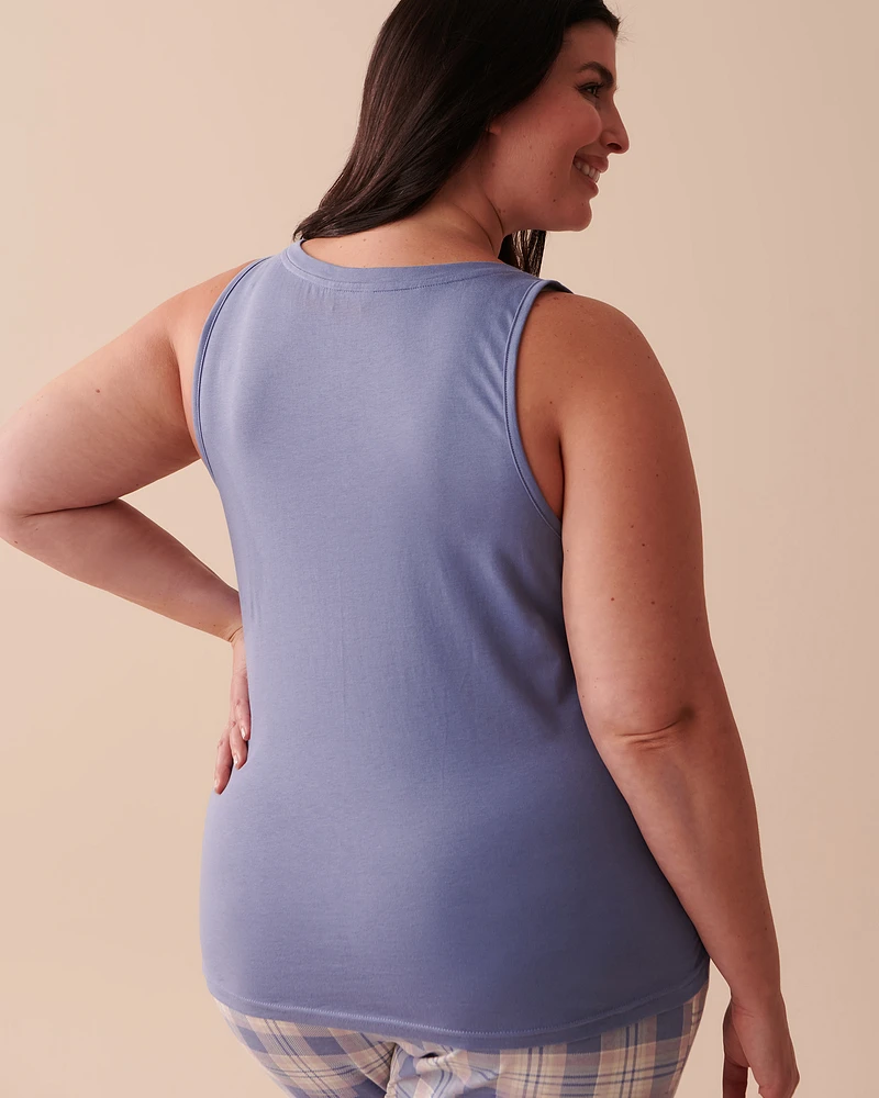 Camisole à col dégagé en coton