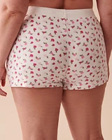 Recycled Fibers Floral Pajama Shorts