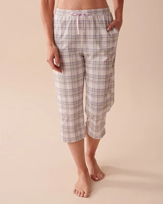 Capri jambe droite en coton
